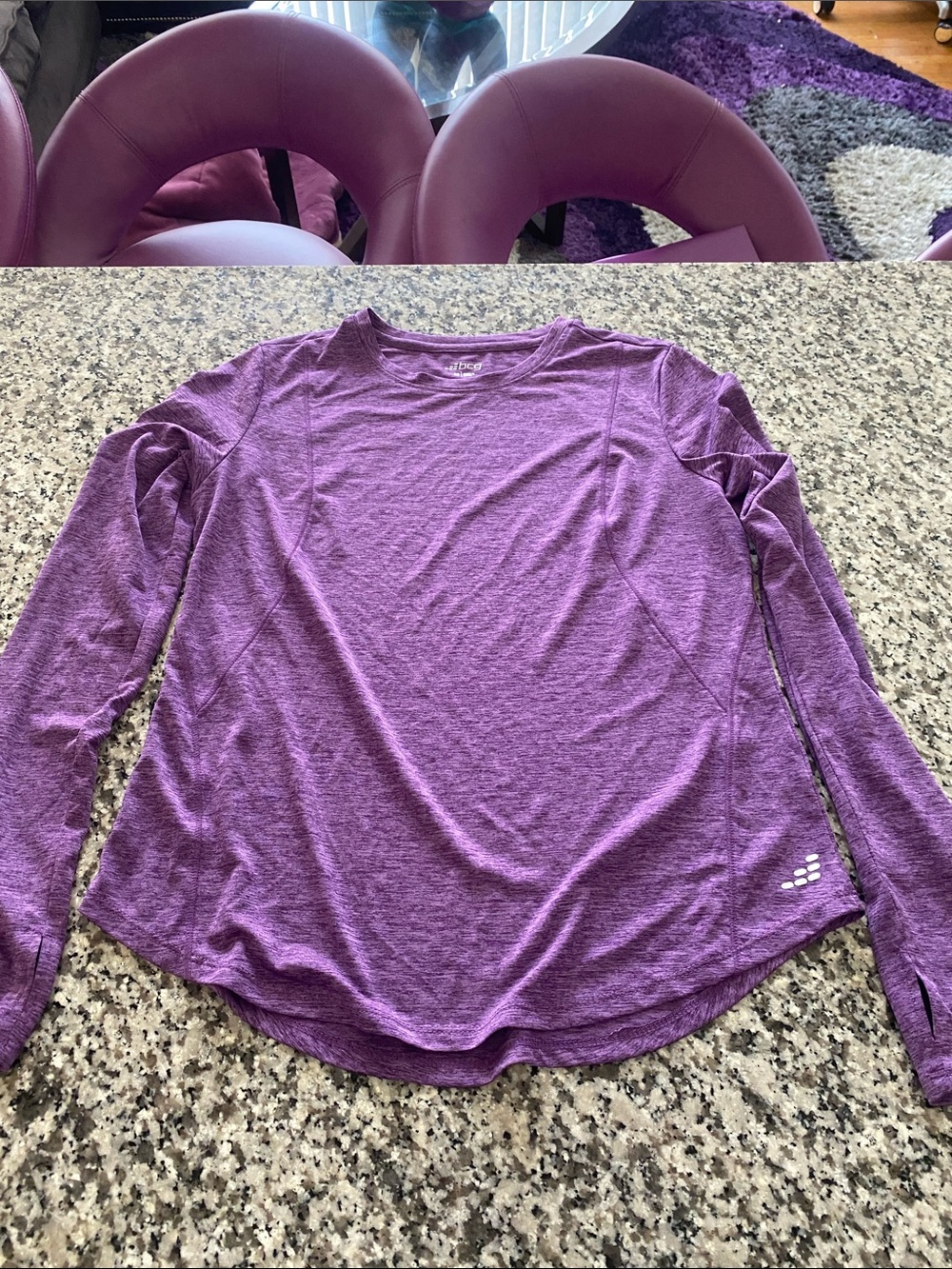 bcg Purple Long-Sleeve Performance Tee